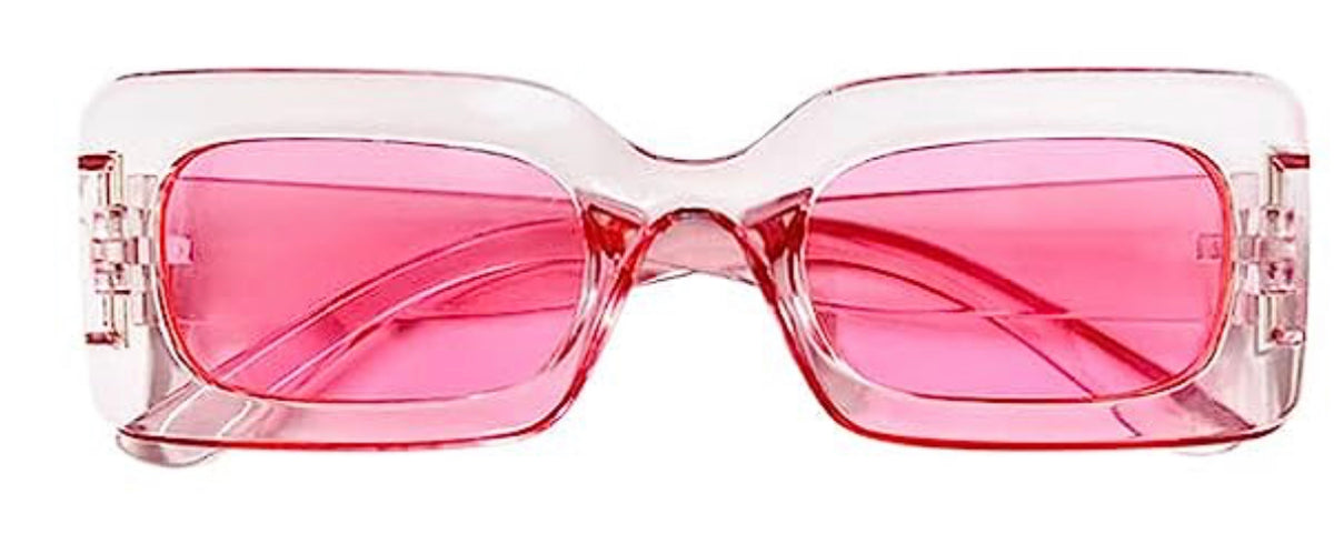 Clear 2025 pink sunglasses