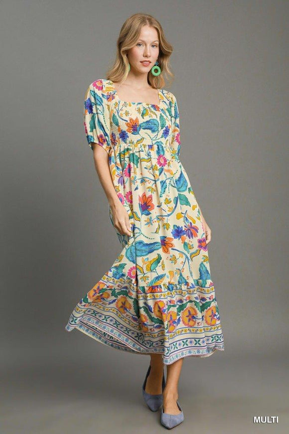 Multi Maxi Dress By Umgee Flint Gypsies Multi Maxi Dress By Umgee Flint Gypsies