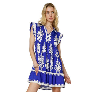 Blue Bombshell Dress By Umgee