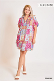 Patchwork Spring Dress By Umgee