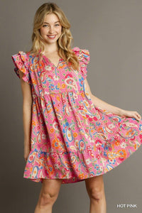 Pink Paisley Dress By Umgee Flint Gypsies Pink Paisley Dress By Umgee Flint Gypsies