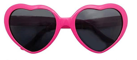 Hot Pink Heart Sunglasses