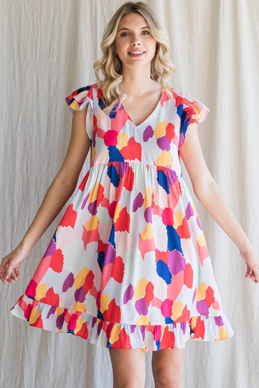Abstract Summer Dress by Jodifl