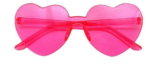 Eye See You Hot Pink Heart Sunglasses
