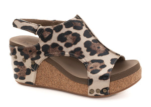 Gold Leopard Wedge Heels by Corkys Boutique