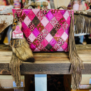 Pretty In Pink Keep It Gypsy LV Accent Leather Bag