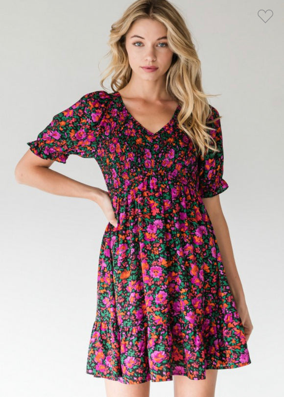 Maxi Dress Cheap Casual Dresses With Sleeves Women's Summer V-Neck Short Sleeve Floral Dress Casual Maxi Dress Cheap Casual Dresses With Sleeves Women's Summer V-Neck Short Sleeve Floral Dress Casual