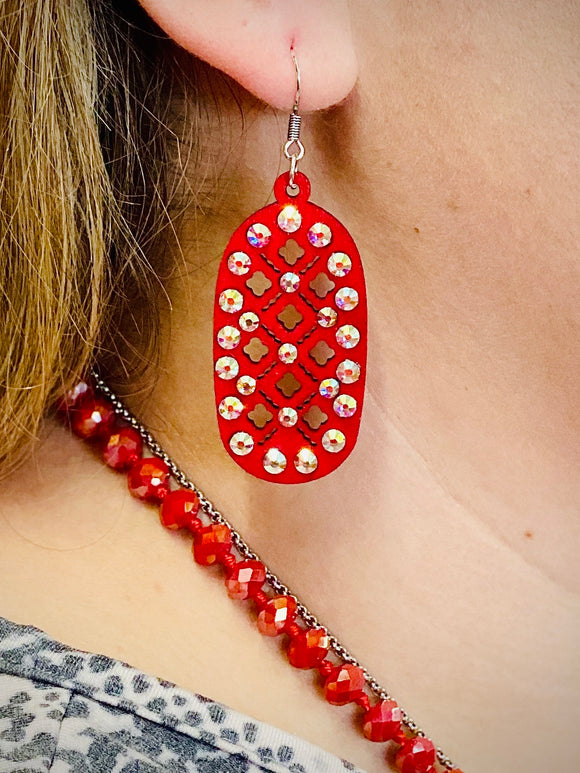 Red Marisol Earrings by Sagebrush Sally’s