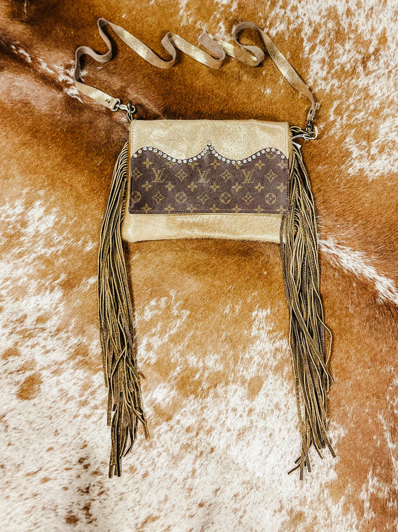 Cowhide Purses With Louis Vuitton Upcycled