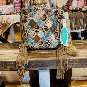 Turquoise Ridge Keep It Gypsy LV Accent Leather Bag