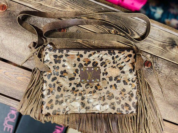 Rhinestone Rosie Keep It Gypsy LV Accent Leather Bag – Flint Gypsies