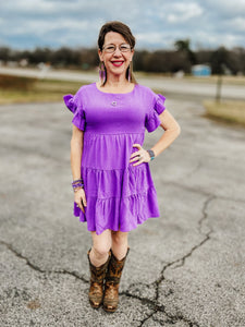 Amanda Purple Spring Dress