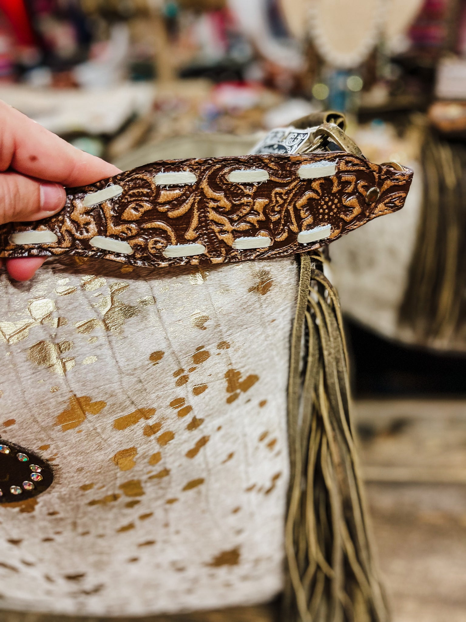 Lainey Leopard Keep It Gypsy Leather LV Accent Wristlet Purse – Flint  Gypsies