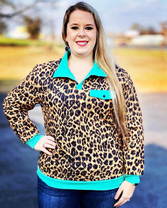 Yes Queen Leopard Pullover by Crazy Train