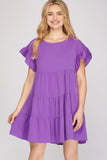 Amanda Purple Spring Dress