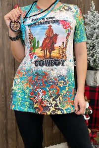Just a Girl Who Loves Her Cowboy Women’s Shirt