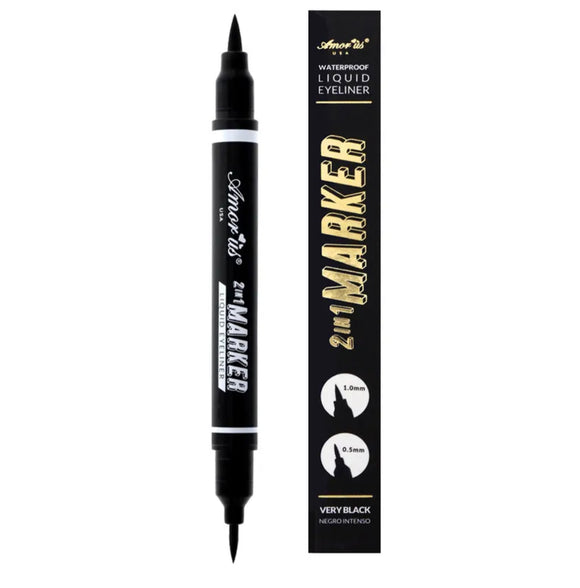 Dual 2 In 1 Eyeliner Marker (Black)