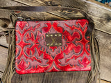 Rodeo Red Keep It Gypsy Leather Cross Body Purse