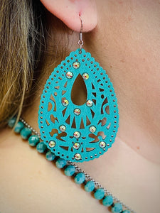 Turquoise Josie Earrings by Sagebrush Sally’s