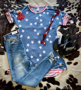 Stars and Stripes Womens Top