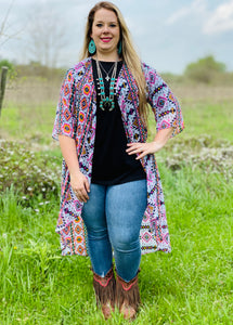 Spring Aztec Duster by L&B