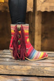Serape and Concho Fringe Boots by L&B